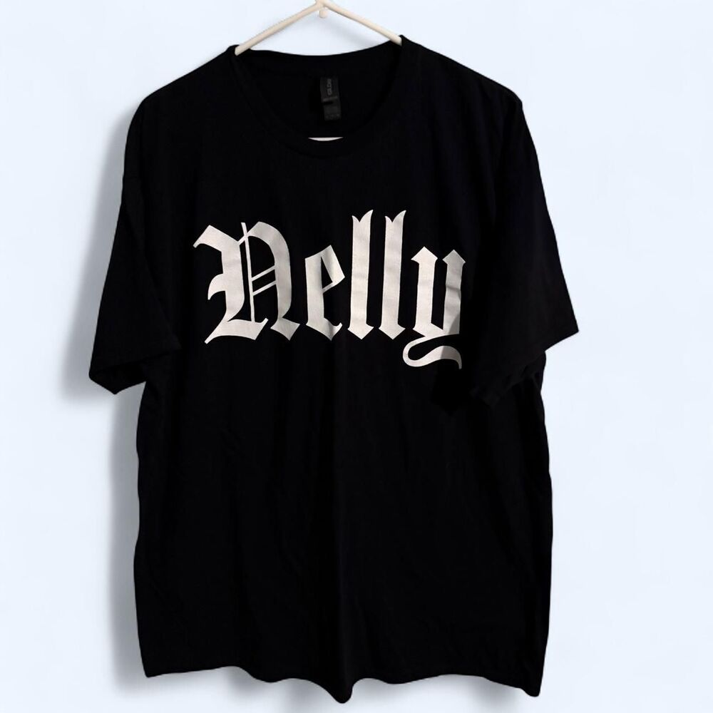 Gildan T-Shirt Mens XL Black Nelly World Tour 2025 Graphic Concert Tee